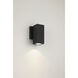 Arena 70 LED 6.3 inch Black Outdoor Wall Mount